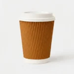 Vaso Corrugado Kraft X25 Unidades con Tapa 16oz