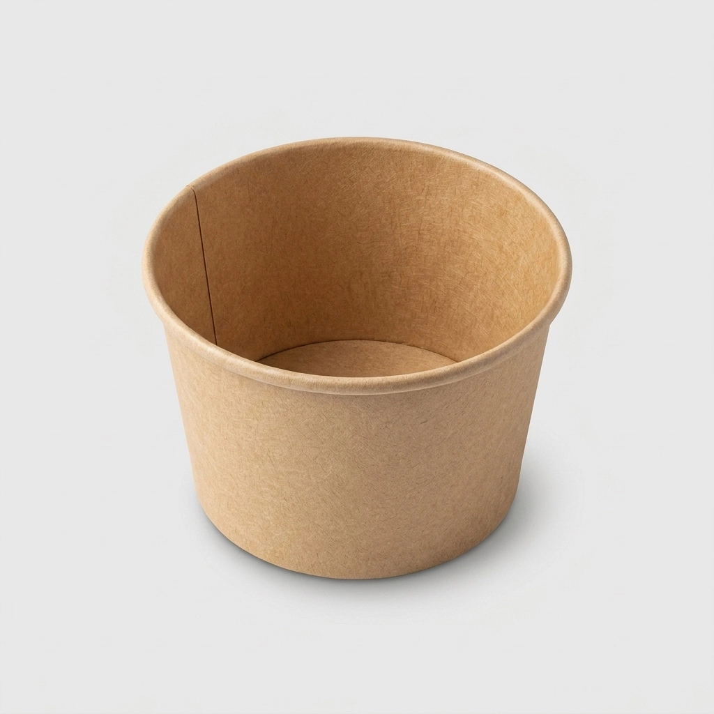 69903066714432 Pote Kraft 12oz Sin Tapa (25 U. x Paq) (Helado) - Imagen 1