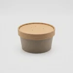 Pote Kraft 8oz (25 U. x Paq) con Tapa de Cartón