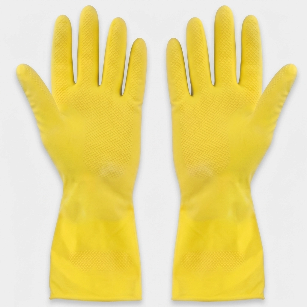69937047460910 Guantes Amarillos L - Imagen 1