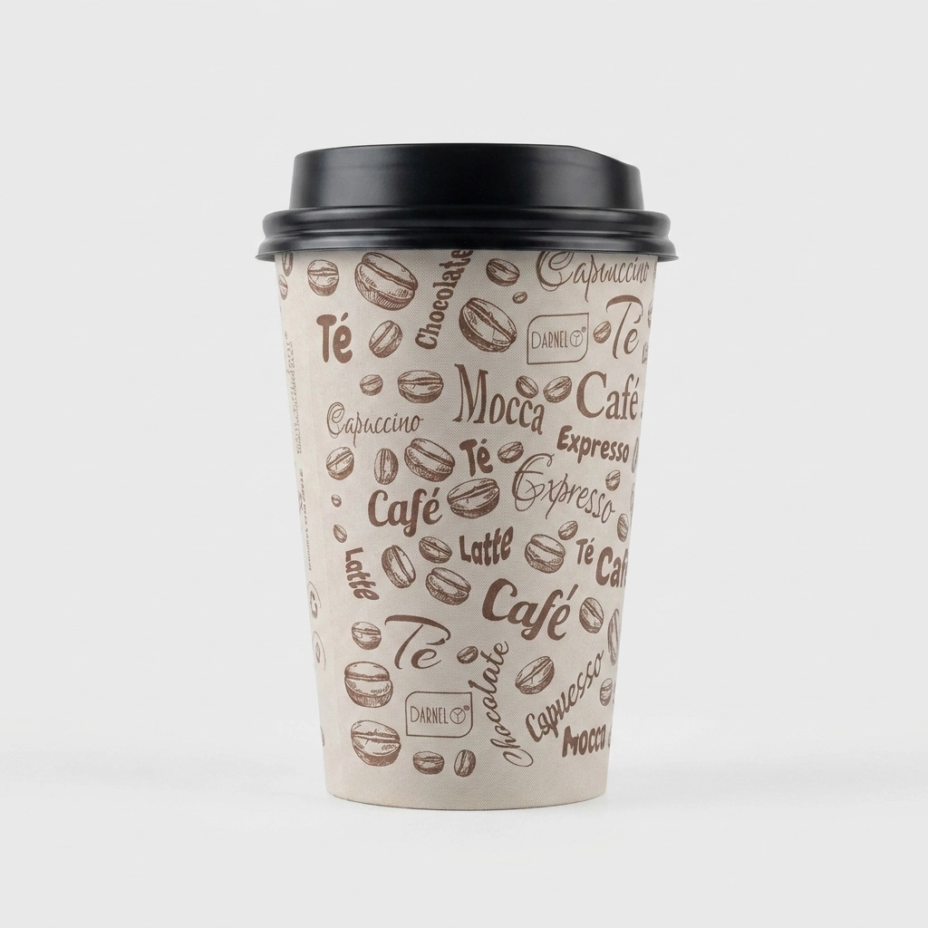 71284274442429 Vaso con Diseño 12oz Con/tapa x 50 Unidades - Imagen 1